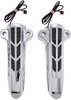 Ciro - 43001 - Forkini Lower Leg Covers - Chrome - With LEDs