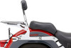 Cobra - 602-2001 - Backrest Kit - 14" - Chrome - Softail