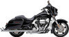 Cobra - 6974 - Dual Speedster Exhaust - Chrome - Fishtail - '10-'16 Dresser
