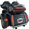 Ciro - 40085 - Taillight - LED - Red Lens - Chrome - Tri Glide