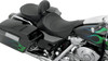 Drag Specialties Seats - Solo Seat - Mild Stitched - Driver Backrest - FLT '97-'07
