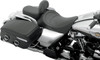 Drag Specialties Seats - Solo Seat - Mild Stitched - Driver Backrest - FLH '97-'07