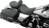 Drag Specialties Seats - Solo Seat - Mild Stitched - Driver Backrest - FLH '97-'07