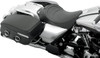 Drag Specialties Seats - Solo Seat - Mild Stitched - Driver Backrest - FLH '97-'07