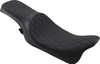 Drag Specialties Seats - Predator 2-Up Seat - Double Diamond - Black Stitching - FL '08-'23