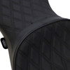 Drag Specialties Seats - Low Touring Seat - Double Diamond - Driver's Backrest - FL '08-'23