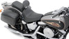 Drag Specialties Seats - Solo Seat - Smooth - Driver Backrest - FXST/FLST '84-'99