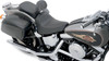 Drag Specialties Seats - Solo Seat - Smooth - Driver Backrest - FXST/FLST '84-'99