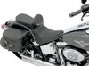 Drag Specialties Seats - Solo Seat - Smooth - Driver Backrest - FL/FX '00-'06