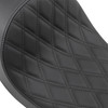 Drag Specialties Seats - 3/4 Solo Seat - Low - Diamond Stitch - FXD/FLD '06-'17