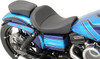 Drag Specialties Seats - Solo Seat - Mild Stitched - Driver's Backrest - FXD/FLD '06-'17