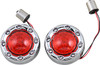Custom Dynamics - PB-BR-RR 56-CR - Bullet Turn Signal 1156 - Chrome - Red Lens