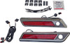 Custom Dynamics - CD-SBL-DC-RC - Latch Light - Saddlebag - Dual Color - Red - Chrome