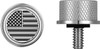 Figurati Designs - FD26-SEAT KN-SS - Seat Mounting Knob - Stainles Steel - Black/White American Flag - Contrast Cut