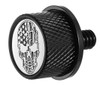 Figurati Designs - FD27-SEAT KN-BK - Seat Mounting Knob - Black - Skull - Contrast Cut