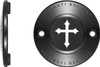 Figurati Designs - FD41-TC-2H-BLK - Timing Cover - 2 Hole - Cross - Black