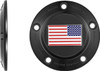 Figurati Designs - FD21R-TC-5H-BLK - Timing Cover - 5 Hole - American Flag - Reversed - Black