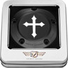 Figurati Designs - FD41-TC-5H-BLK - Timing Cover - 5 Hole - Cross - Black