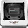 Figurati Designs - FD72-TC-5H-BLK - Timing Cover - 5 Hole - Green Line American Flag - Black