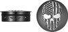 Figurati Designs - FD28-BKSKULL-CC - Swing Arm Covers - Contrast Cut - American Flag Skull - Custom - Black