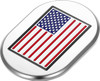 Figurati Designs - FD20-AC-SS-LT - Antenna Cover - Left Rear Fender - American Flag - Chrome