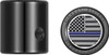 Figurati Designs - FD71-HTSC-BLK - Heel-Toe Shifter Cover - Blue Line American Flag - Black