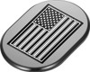 Figurati Designs - FD26-AC-BLK-LT - Antenna Cover - Left Rear Fender - Contrast Cut American Flag - Black