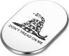 Figurati Designs - FD40-AC-SS-LT - Antenna Cover - Left Rear Fender - Don't Tread On Me - Chrome