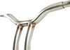 La Choppers - LA-7338-10SS - Kage Fighter Welded Bent-Riser Handlebar - One Piece - 10" - Stainless Steel