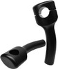 La Choppers - LA-7406-05M - Hefty Smooth Handlebar Risers for 1-1/4" Handlebars - Pullback - 5-1/2" - Flat Black