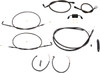 La Choppers - LA-8321KT2-16M - Complete Midnight Braided Cable Kit - 15"-17" Handlebars - ABS - '13-'22 Sportster La Choppers - LA-8321KT2-16M - Complete Midnight Braided Cable Kit - 15"-17" Handlebars - ABS - '13-'22 Sportster