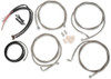 La Choppers - LA-8054KT2-16 - Handlebar Cable/Brake Line Kit - Complete - 15" - 17" Handlebars - Stainless