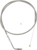La Choppers - LA-8100TH16 - Stainless Braided Handlebar Throttle Cable - 15"-17" - '96-'15 Softail