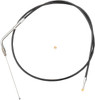 La Choppers - LA-8210TH16B - Black Vinyl Braided Handlebar Throttle Cable - 15" - 17" - FXDB/C