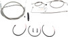 La Choppers - LA-8151KT2B-19 - Handlebar Cable/Brake Line Kit - Complete - 18" - 20" Handlebars - Stainless