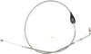 La Choppers - LA-8100ID13 - Stainless Braided Handlebar Idle Cable - 12"-14" - Dyna/Softail