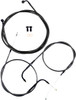 La Choppers - LA-8230KT-19M - Handlebar Cable/Brake Line Kit - 18" - 20" Ape Hanger Handlebars - Midnight
