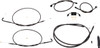 La Choppers - LA-8231KT-13M - Handlebar Cable/Brake Line Kit - 12" - 14" Ape Hanger Handlebars - Midnight