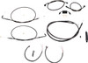 La Choppers - LA-8231KT2-13M - Complete Midnight Braided Cable Kit - 12"-14" Handlebars - ABS - '12-'17 FXDF