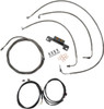 La Choppers - LA-8055KT3-16 - Complete Plug-and-Play Cable Kit - 15" - 17" Handlebars - '17-'19 Touring - Stainless