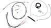 La Choppers - LA-8156KT2-13 - Complete Stainless Braided Handlebar Cable/Brake Line Kit - 12"-14" Handlebars - '18-'22 Softail