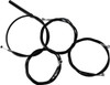 La Choppers - LA-8059KT2-08B - Handlebar Cable/Brake Line Kit - Complete - Stock Handlebars - Black Vinyl