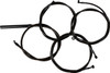 La Choppers - LA-8059KT2-08M - Complete Midnight Braided Cable Kit - Stock Handlebars - '23-'24 Touring