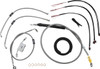 La Choppers - LA-8157KT2-19 - Complete Stainless Braided Handlebar Cable/Brake Line Kit - 18"-20" Handlebars - '18-'22 Softail
