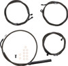La Choppers - LA-8056KT-13M - Handlebar Cable/Brake Line Kit - 12" - 14" Ape Hanger Handlebars - Midnight