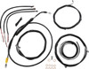 La Choppers - LA-8056KT2-19B - Handlebar Cable/Brake Line Kit - Complete - 18" - 20" Handlebars - Black Vinyl