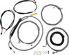 La Choppers - LA-8056KT3-13 - Complete Plug-and-Play Cable Kit - 12" - 14" Handlebars - '21-'22 FLH - ABS - Stainless