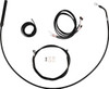 La Choppers - LA-8062KT3-16B - Complete Plug-and-Play Cable Kit - Upper - 15" - 17" Handlebars - '21-'22 FLH - Black