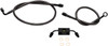 La Choppers - LA-8321B13M - Brake Lines - 12" - 14" Ape Hanger Handlebars - Midnight