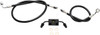 La Choppers - LA-8321B16B - Brake Line - 15" - 17" Ape Hanger Handlebars - Black